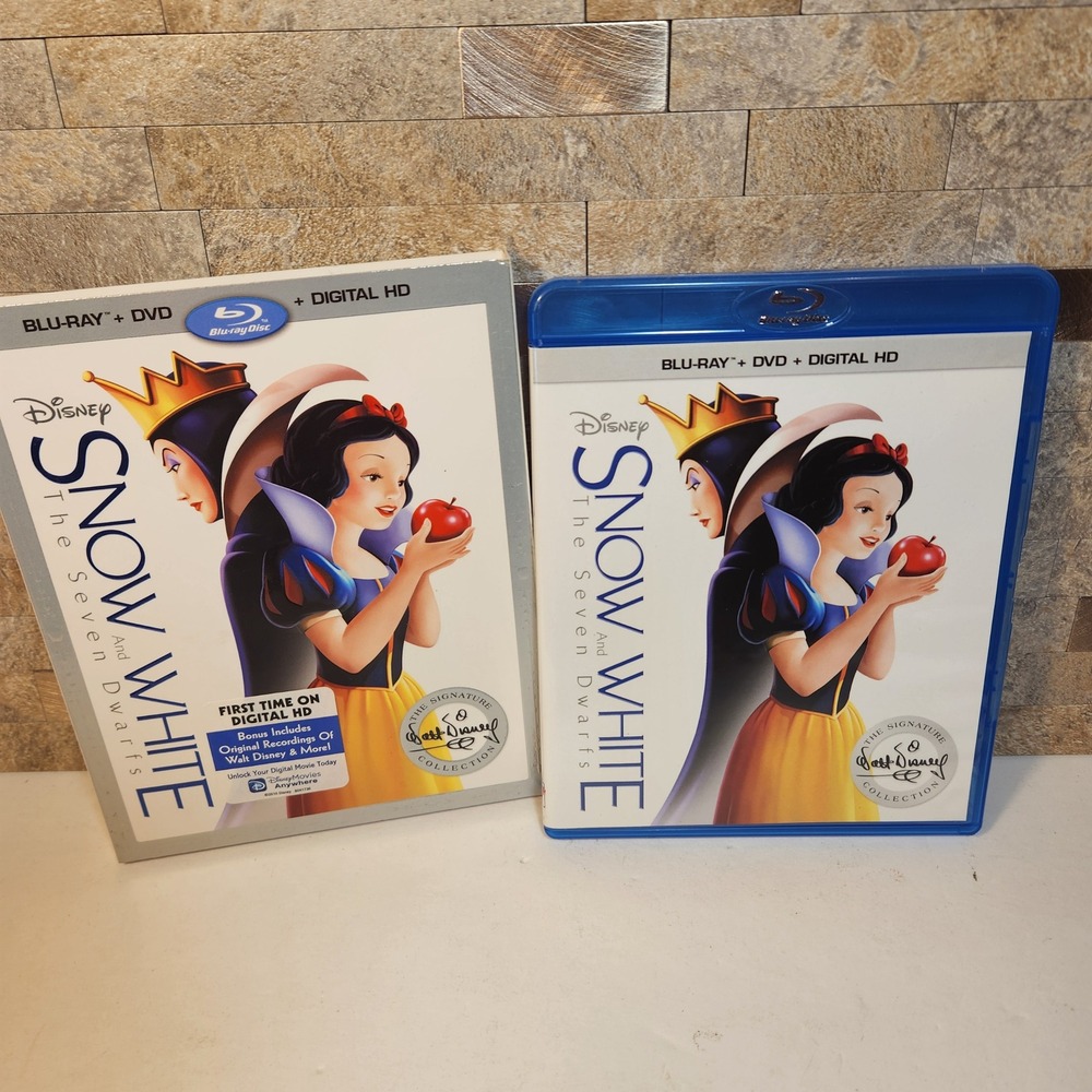 Disney Snow White and the Seven Dwarfs Blu-ray DVD Signature Collection Slip